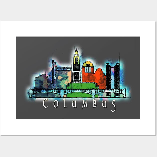 Columbus, Ohio Wall Art by DimDom